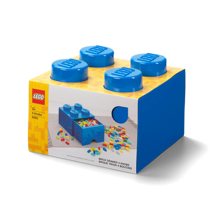 Cutie depozitare LEGO cu sertar 4 (2x2) - Albastru