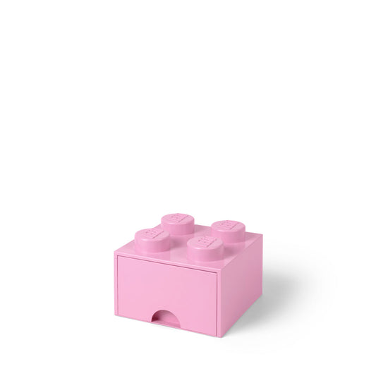Cutie depozitare LEGO cu sertar 4 (2x2) - Mov Deschis (Roz)