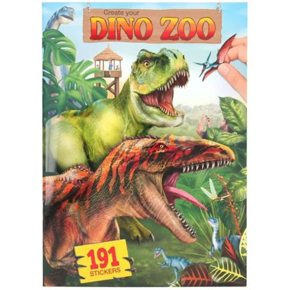 Dino World Carte Colorat Zoo