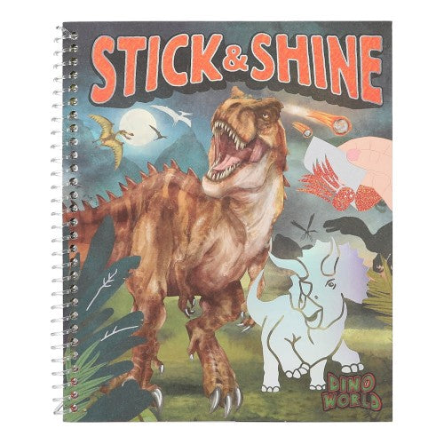 Dino World Carte  Activitati Stick & Shine
