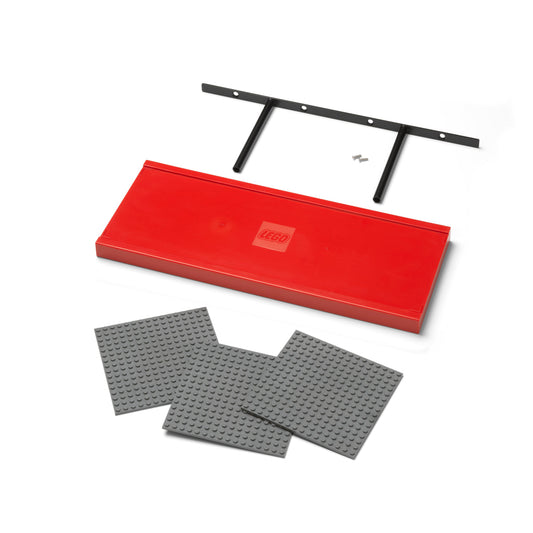 Polita Perete Expunere LEGO 38,5x15x2,5cm - Rosu