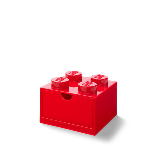 Sertar de Birou LEGO 4 (2x2), 15,8x15,8x11,3cm - Rosu
