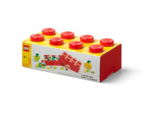 Cutie LEGO (20x10x7.3cm) Sandwich 2x4 - Rosu