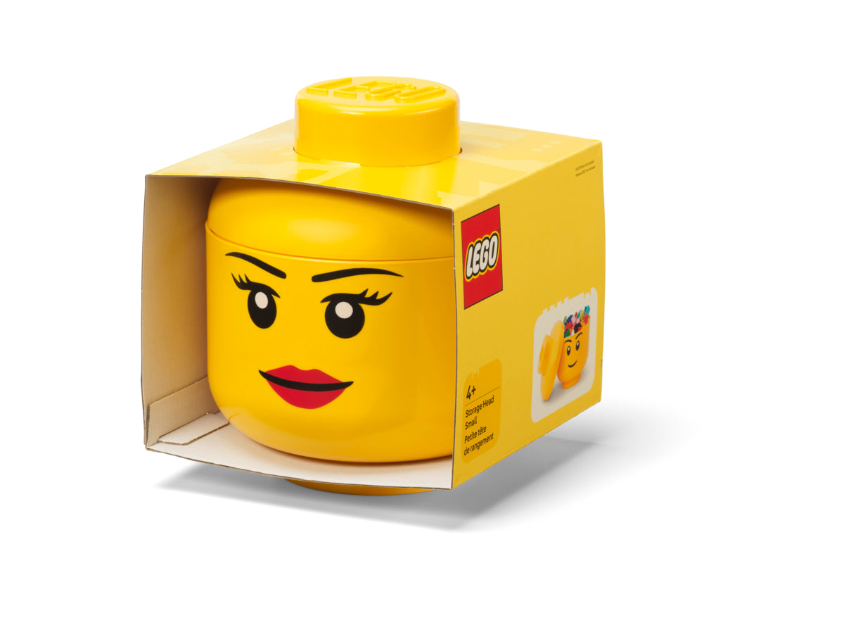 Cutie Depozitare Mica (S) Cap Minifigurina LEGO (16x18,5cm) - Fata