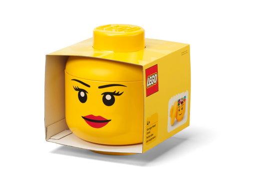Cutie Depozitare Mica (S) Cap Minifigurina LEGO (16x18,5cm) - Fata