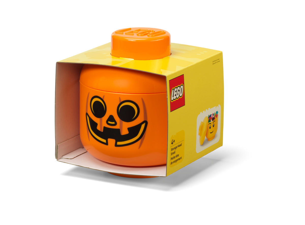 Cutie Depozitare Mica (S) Cap Minifigurina LEGO (16x18,5cm) - Dovleac