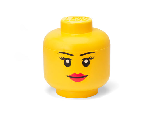 Cutie Depozitare Mare (L) Cap Minifigurina LEGO (24x27,1cm) - Fata