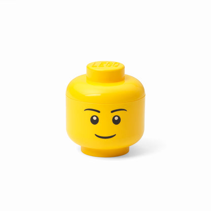 Mini Cutie Depozitare Cap Minifigurina LEGO (10,2x11,5cm) - Baiat