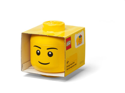 Mini Cutie Depozitare Cap Minifigurina LEGO (10,2x11,5cm) - Baiat