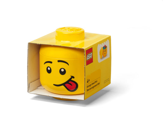 Mini Cutie Depozitare Cap Minifigurina LEGO (10,2x11,5cm) - Silly