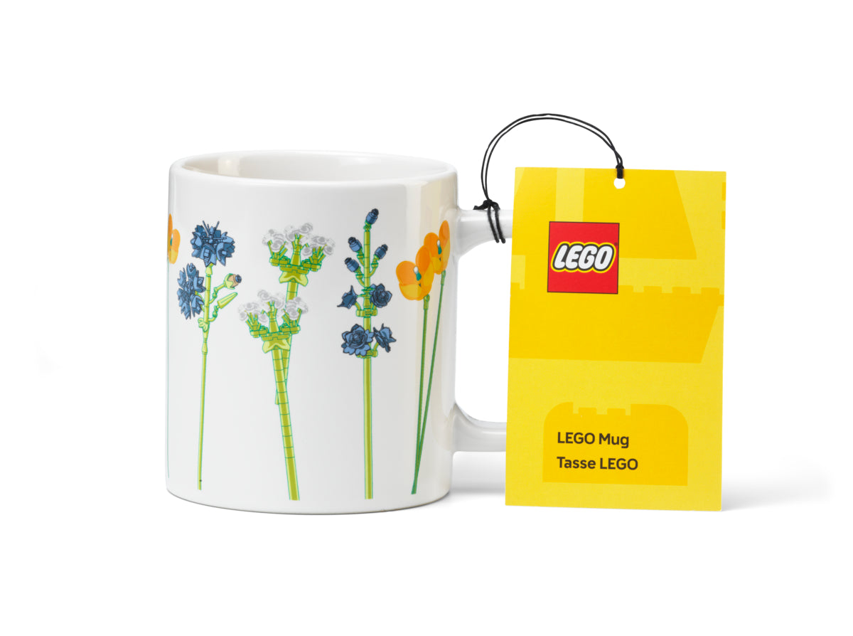 Cana ceramica LEGO  - Flori de Camp (Brown Box)
