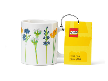 Cana ceramica LEGO  - Flori de Camp (Brown Box)