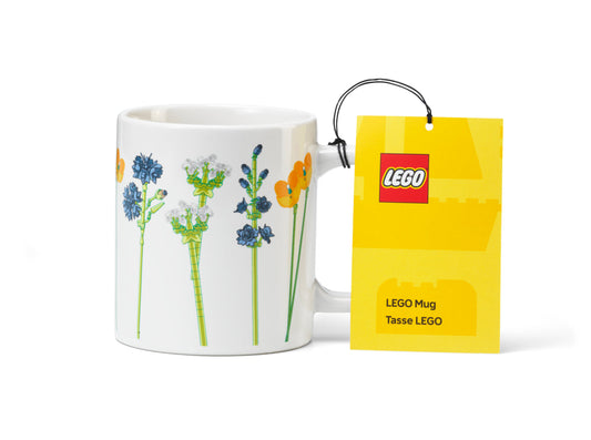 Cana ceramica LEGO  - Flori de Camp (Brown Box)
