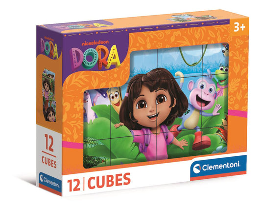 12 Cuburi Tip Puzzle - Dora The Explorer