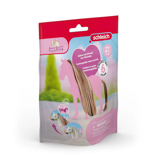 Accesorii Schleich Horse Club Sofia's Beauty, Coama pentru cal de jucarie, maro deschis