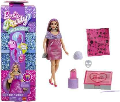 Barbie Papusa Unboxed Party - Glam Pink Curvy