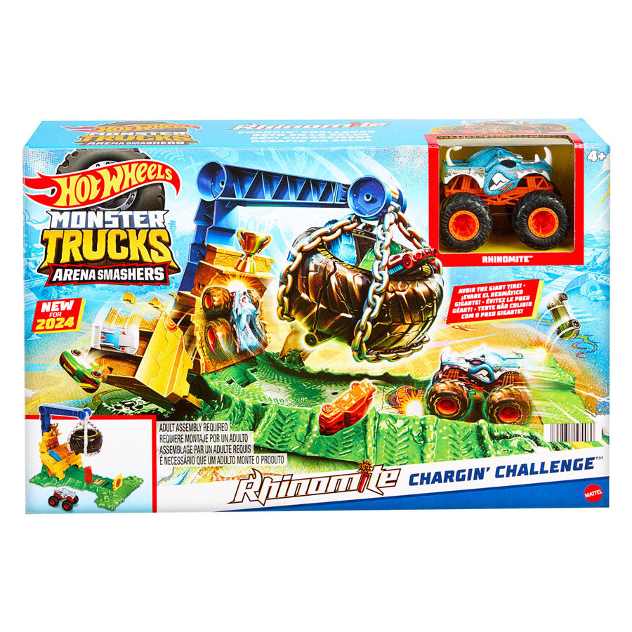 Hot Wheels Monster Trucks Rhinomite Chargin’ Challenge