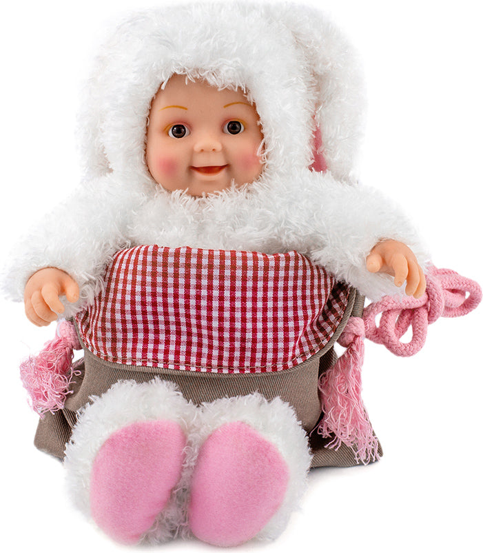 Papusa Anne Geddes - Iepuras 23 cm cu mini-carte cu stickere