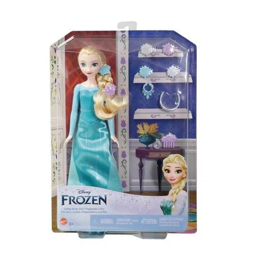 Papusa Frozen Elsa cu accesorii Getting Ready