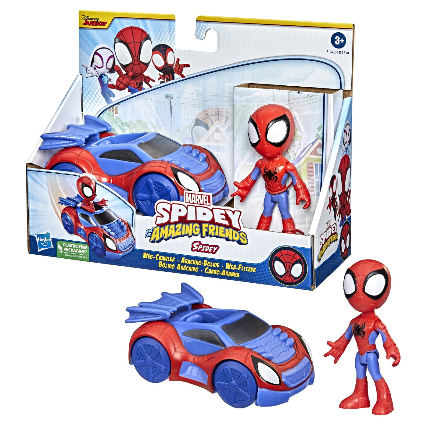 Spidey Prietenii Extraordinari - Set Vehicul Si Figurina Spidey