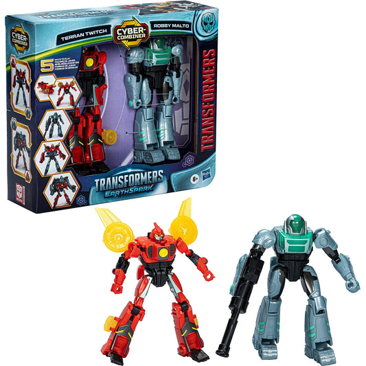Set 2 Transformers Earthspark - Terran Twitch & Robby Malto