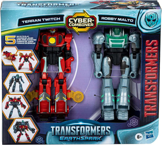 Set 2 Transformers Earthspark - Terran Twitch & Robby Malto