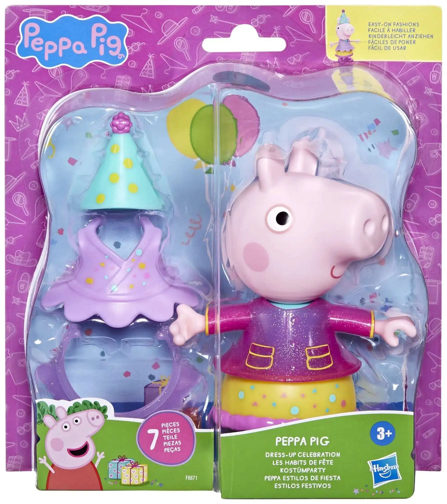 Figurina Hasbro Peppa Pig 15cm, 6 accesorii