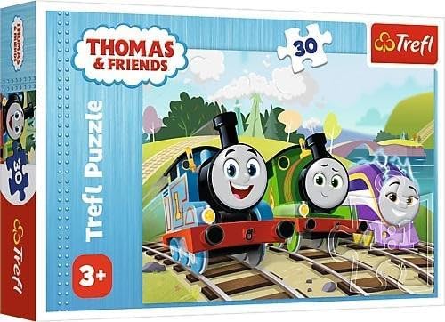 Puzzle 30 piese - Thomas & Friends - Thomas fericit