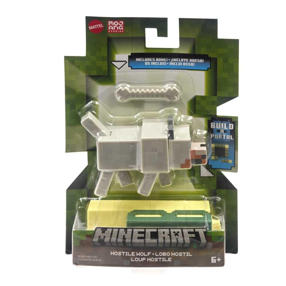 Figurina Minecraft Hostile Wolf