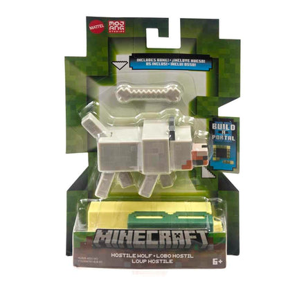 Figurina Minecraft Hostile Wolf