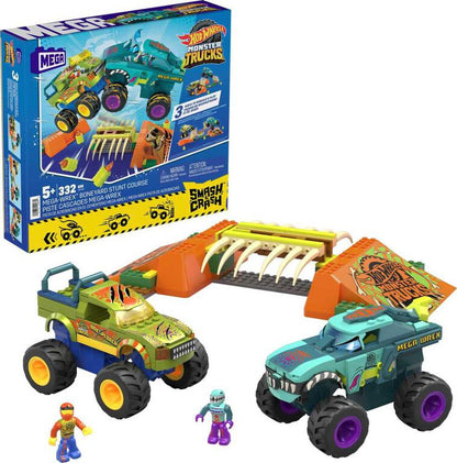 Set de constructie - Hot Wheels Monster Truck - Mega Construx, Mega Wrex si Wrexplorer