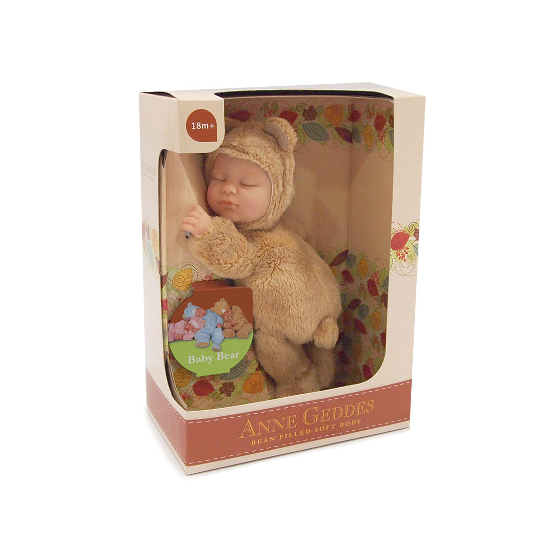 Papusa Anne Geddes - Pui de ursulet 23 cm - caramel