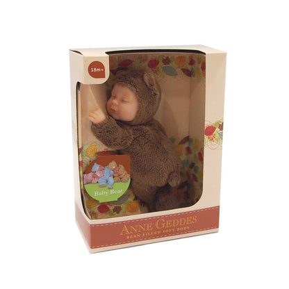 Papusa Anne Geddes - Pui de ursulet 23 cm - ciocolatiu