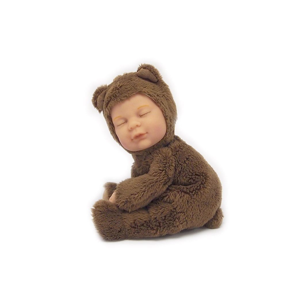 Papusa Anne Geddes - Pui de ursulet 23 cm - ciocolatiu