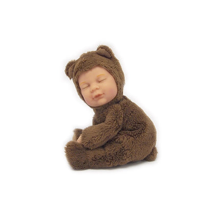 Papusa Anne Geddes - Pui de ursulet 23 cm - ciocolatiu