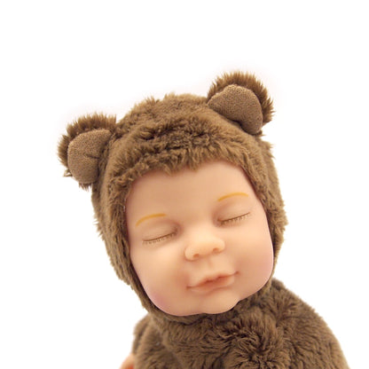 Papusa Anne Geddes - Pui de ursulet 23 cm - ciocolatiu