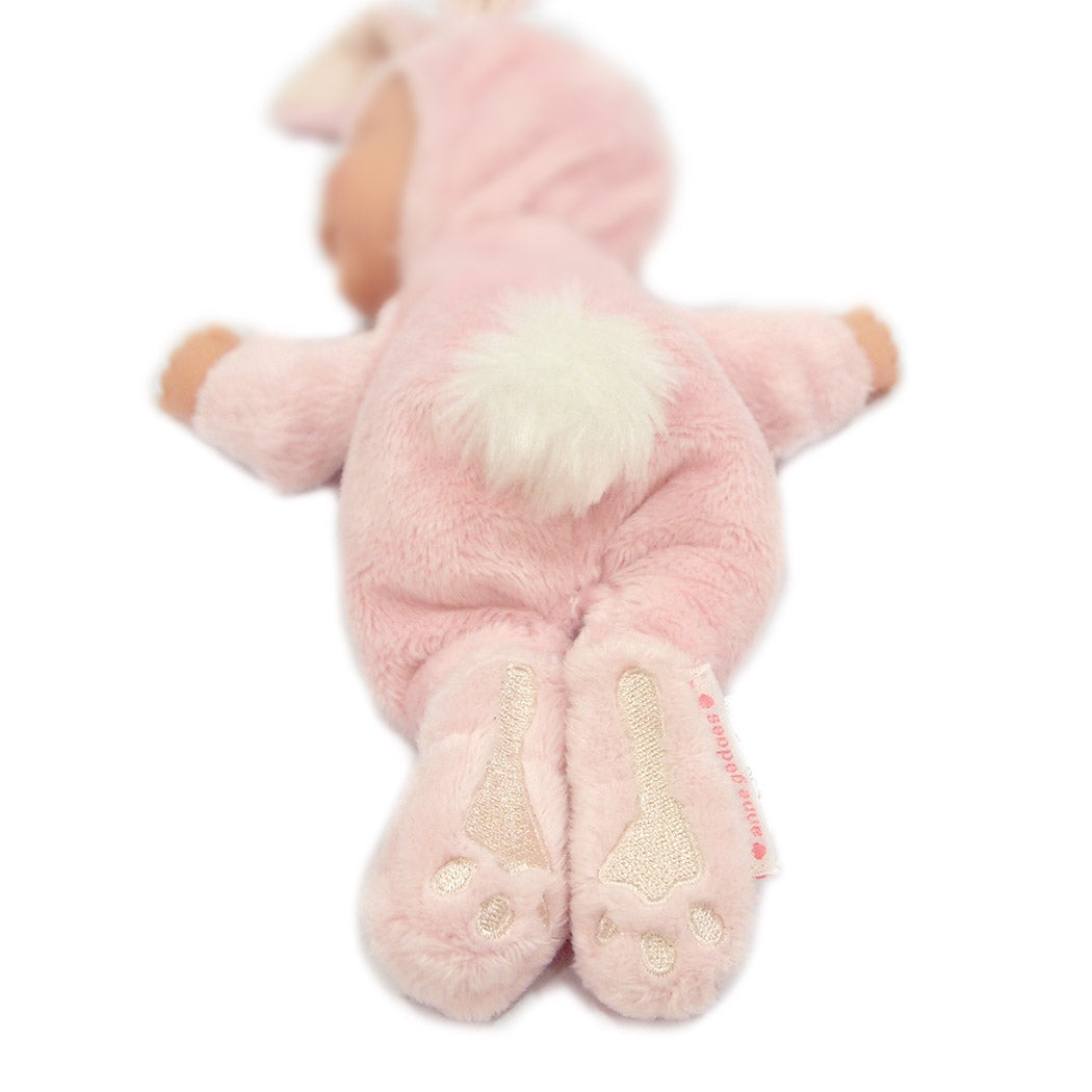 Papusa Anne Geddes - Pui de iepuras 23 cm - roz