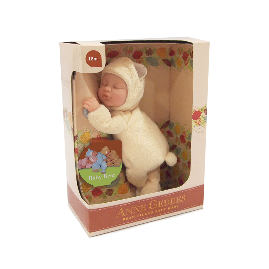 Papusa Anne Geddes - Pui de ursulet 23 cm - crem
