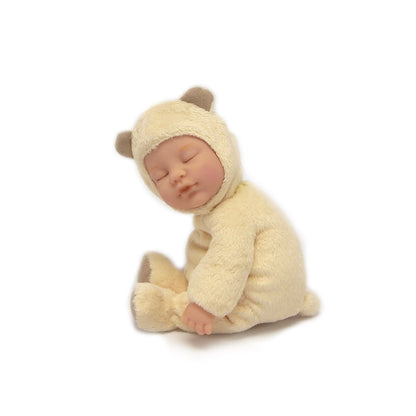 Papusa Anne Geddes - Pui de ursulet 23 cm - crem