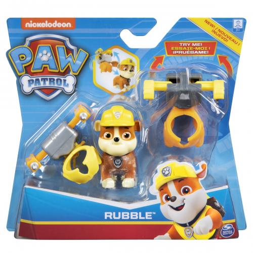 Figurina Paw Patrol cu 2 uniforme - Rubble