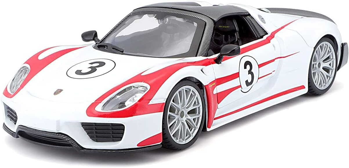 Bburago Porsche 918 alb, 1:24