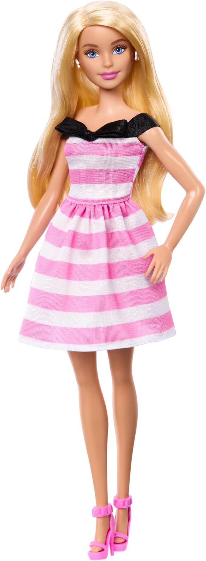 Papusa cu par blond, Barbie, 65 ani aniversare