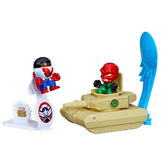 Set 2 figurine Marvel Stunt Squad - Captain America vs Red Skull