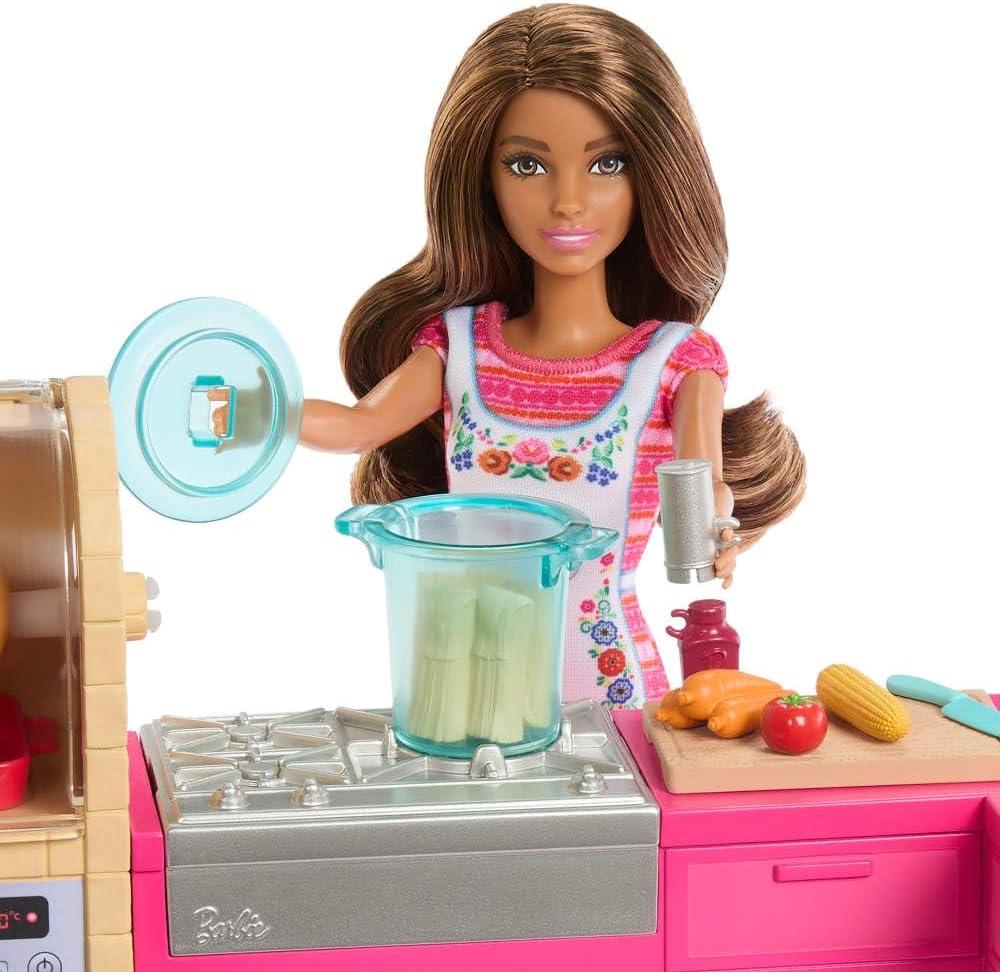 Set papusa Barbie Teresa si bucatarie cu accesorii