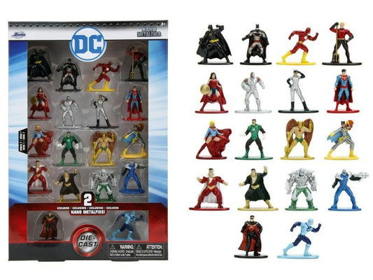 Jada Toys Set 18 Nano Figurine Metalice - DC Comics