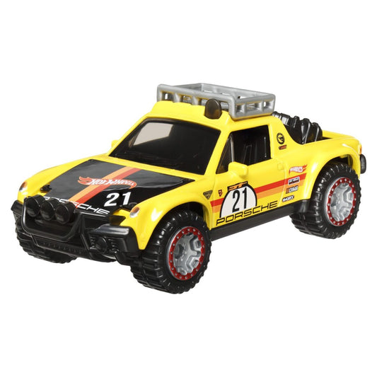 Hot Wheels Masinuta Pull-back Speeder,1:43 - Porsche 914 Safari