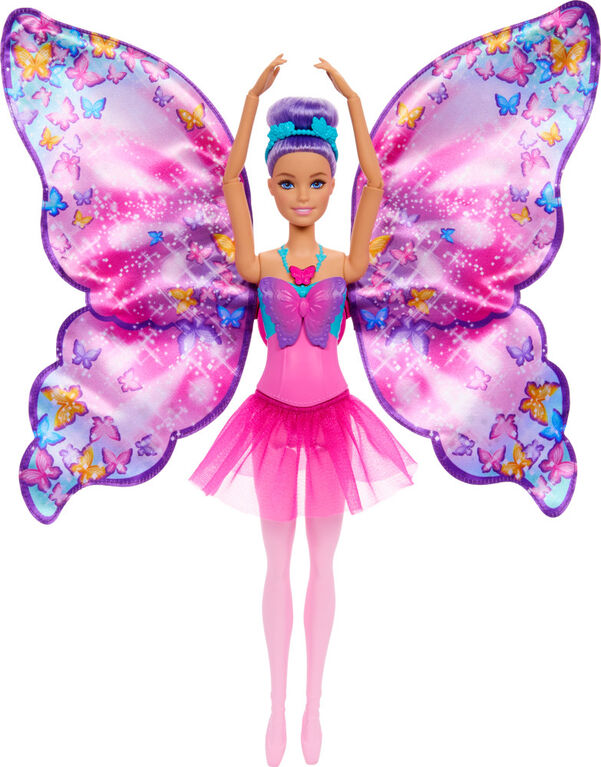Barbie Dreamtopia Papusa 2 in 1 balerina fluture