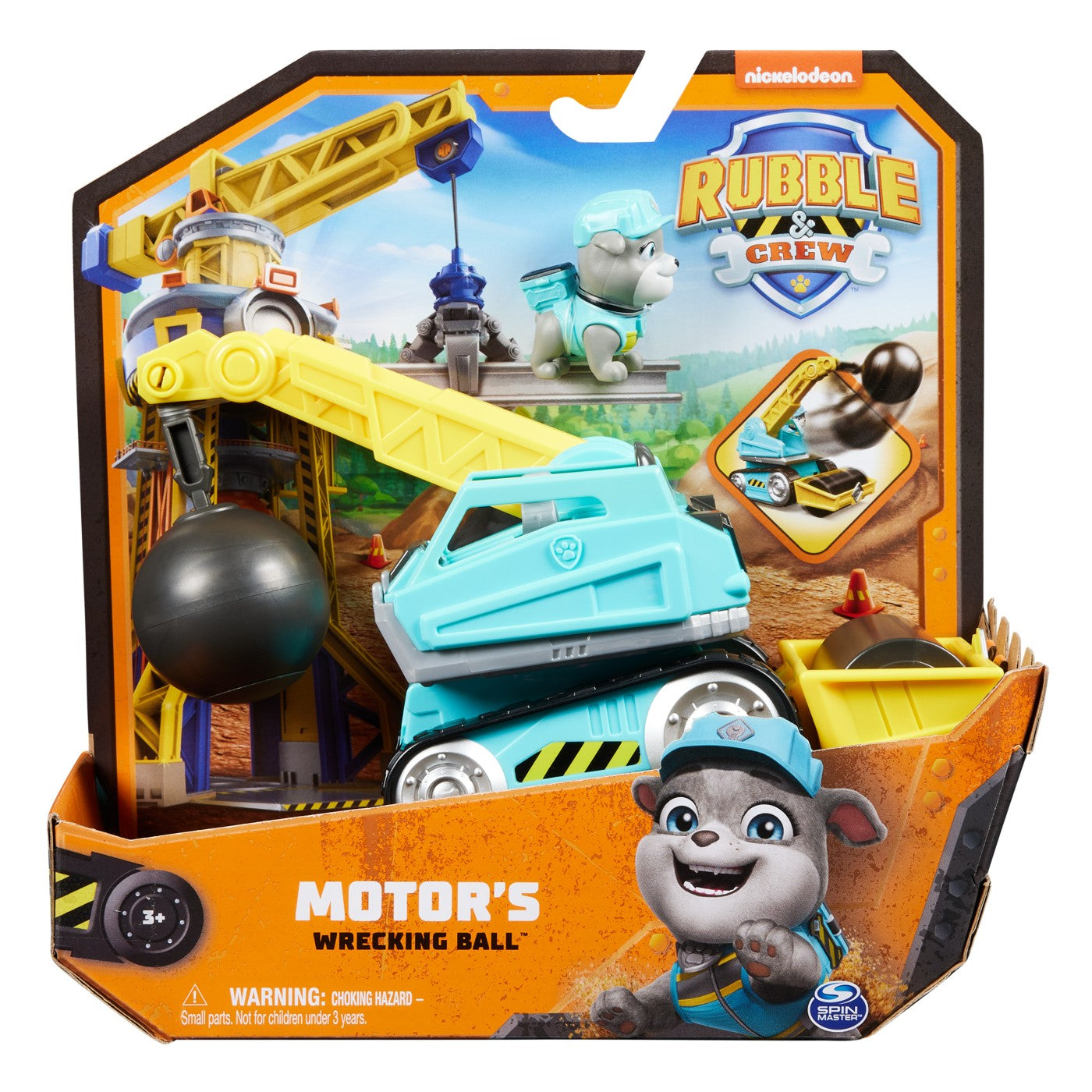 Set de joaca Paw Patrol, Rubble si echipa - Motor's Wrecking Ball