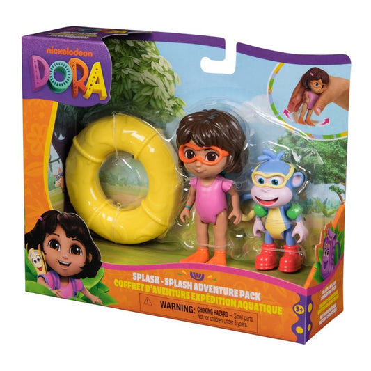 Set 2 figurine Dora Exploratoarea si Boots -  Splash Adventure