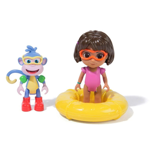 Set 2 figurine Dora Exploratoarea si Boots -  Splash Adventure